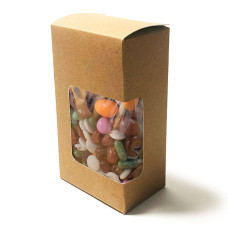 Probe:  Verpackung mit Fenstern 60x40x105 mm naturbraunen 