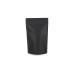 Doypack Standup Zip-Beutel Schwarz 160x80x270 mm 100er-Pack