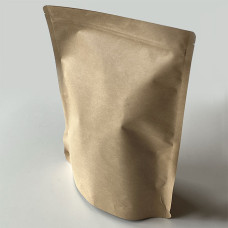 Standup Zip-Beutel braune natur 130x70x225 mm 50er-Pack