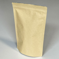 Standup Zip-Beutel braune natur 160x80x270 mm 100er-Pack